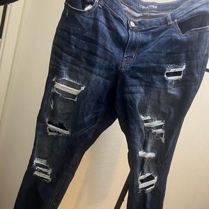 Maurice’s size 20 distressed skinny jeans